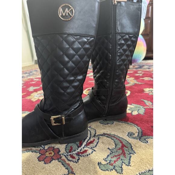 -SHOES BOOTS Girls Michael Kors Boots Black Size 3 US - Picture 7 of 9